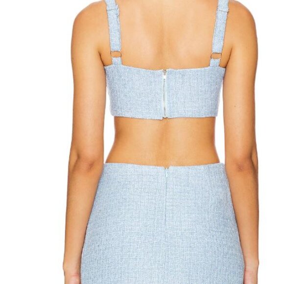 x REVOLVE Tweed Set- M Top L Bottom - Picture 2 of 3